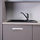 Черная кухонная мойка Fancy Marble Filadelfia 103060004 из гранита 