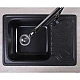 Черная кухонная мойка Fancy Marble Filadelfia 103060004 из гранита 