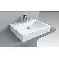 Умывальник над стиральной машиной Fancy Marble Lily 600 4206101 из литого камня