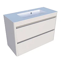 Шафа нижня Bali 90-2 зі стільницею та умивальником Annabelle 900 Fancy Marble