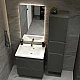Пенал для ванной комнаты Fancy Marble Borneo-2 400 с корзиной