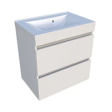 Тумба Borneo 700 с умывальником Lisa 700 Fancy Marble