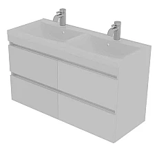 Тумба Borneo 1200 з умивальником Lisa 1200D Fancy Marble