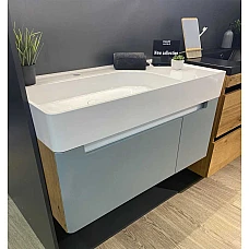 Комплект Edge, тумба з умивальником Optimus 950 Fancy Marble Edge Б (дві шухляди)