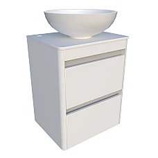 Шафа нижня Fiji-2 500 зі стільницею та умивальником Kris 420 Fancy Marble