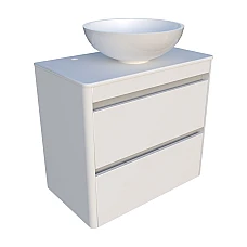 Шафа нижня Fiji-2 700 зі стільницею та умивальником Kris 420 Fancy Marble