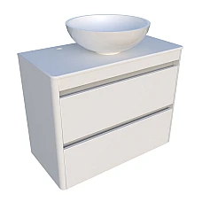 Шафа нижня Fiji-2 800 зі стільницею та умивальником Kris 420 Fancy Marble