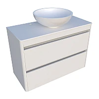 Шкаф нижний Fiji-2 900 со столешницей и умывальником Kris 420 Fancy Marble