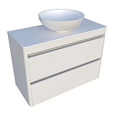 Шафа нижня Fiji-2 900 зі стільницею та умивальником Kris 420 Fancy Marble