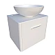 Тумба Fancy Marble Fiji 50 з умивальником Kris 420