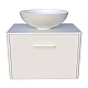 Тумба Fancy Marble Fiji 60 з умивальником Kris 420