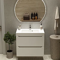 Шафа нижня Smith з умивальником Josefine Slim 800 (С,L,R) Fancy Marble