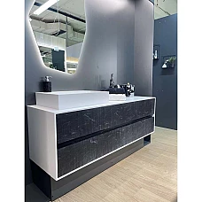 Тумба KORO с умывальником Island 600 Fancy Marble AO18198