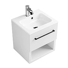 Шафа нижня Fancy Marble MILL 500 біла глянцева