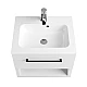 Шкаф нижний Fancy Marble MILL 600 белый глянцевый