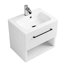 Шафа нижня Fancy Marble MILL 600 біла глянцева