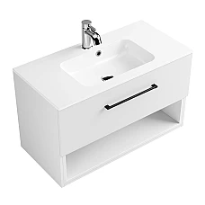 Шафа нижня Fancy Marble MILL 900 біла глянцева