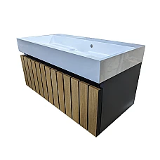 Шафа нижня Fancy Marble MILOS корпус МДФ, фасади рейкова фанера 750x480x340 