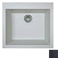 Кухонна мийка 56х50 Fancy Marble MUNDO 121051401 чорний металік