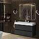 Тумба PALMA 120-2 с умывальником Vitold 1200 Fancy Marble