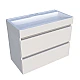 Тумба PALMA 90-2 с умывальником Vitold 900 Fancy Marble