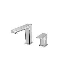 Смеситель для умывальника на 2 отверстия FIORE DARK 140BB4445 белый