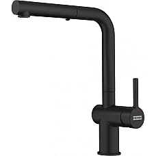 Кухонный смеситель с вытяжным изливом Franke Active L 115.0653.382 черный матовый