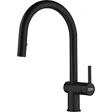 Кухонный смеситель с вытяжным изливом Franke Active J 115.0653.404 черный матовый