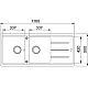 Кухонна мийка Franke Basis BFG 621 114.0676.263 онікс