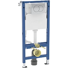 Інсталяція для підвісного унітазу Geberit Duofix 458.133.21.3 з хромованою кнопкою