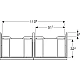 Шафка для умивальника Geberit iCon з двома шухлядами 118 см 502.314.01.3