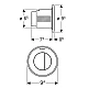 Пневматическая кнопка смыва Geberit 116.042.JQ.1 хром матовый