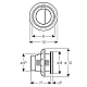 Пневматическая кнопка смыва Geberit 116.057.DW.1 черный матовый