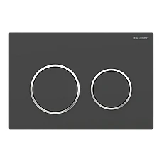Кнопка змиву Geberit Omega 20 115.085.14.1 чорний матовий/хром