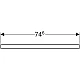 Столешница для умывальника с вырезом посередине 75 см Geberit ONE 505.282.00.2