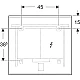Дзеркало з підсвіткою Geberit Option Plus Square 502.782.14.1