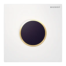 Система електронного керування змивом для пісуара Geberit Round 10 живлення від мережі 116.025.KK.1 білий/позолота