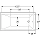 Ванна прямокутна Geberit Selnova Square 140x70 554.380.01.1