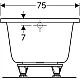 Ванна прямокутна Geberit Selnova Square 160x75 554.383.01.1