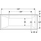 Ванна прямокутна Geberit Selnova Square 170x70 554.384.01.1