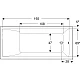 Ванна прямокутна Geberit Selnova Square 180x80 554.386.01.1