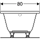 Ванна прямоугольная Geberit Selnova 180x80 554.286.01.1