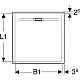 Душевой поддон 90x90 Geberit Sestra 550.250.00.2