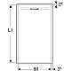 Душевой поддон 140x90 Geberit Sestra 550.257.00.2