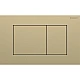 Кнопка смыва Geberit Sigma40 Square 115.629.QF.1 матовая латунь