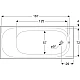 Ванна прямоугольная Geberit Soana Slim Rim 180x80 554.015.01.1