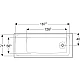 Ванна прямоугольная Geberit Tawa Slim Rim 180x80 554.122.01.1