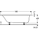 Ванна прямоугольная Geberit Tawa Slim Rim 180x80 554.122.01.1