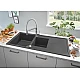Кухонна мийка Grohe K400 80-C 116/50 1.5 rev 31643AP0 чорний гранiт