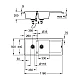 Кухонна мийка Grohe K500 80-C 116/50 2.0 rev 31647AP0 чорний граніт